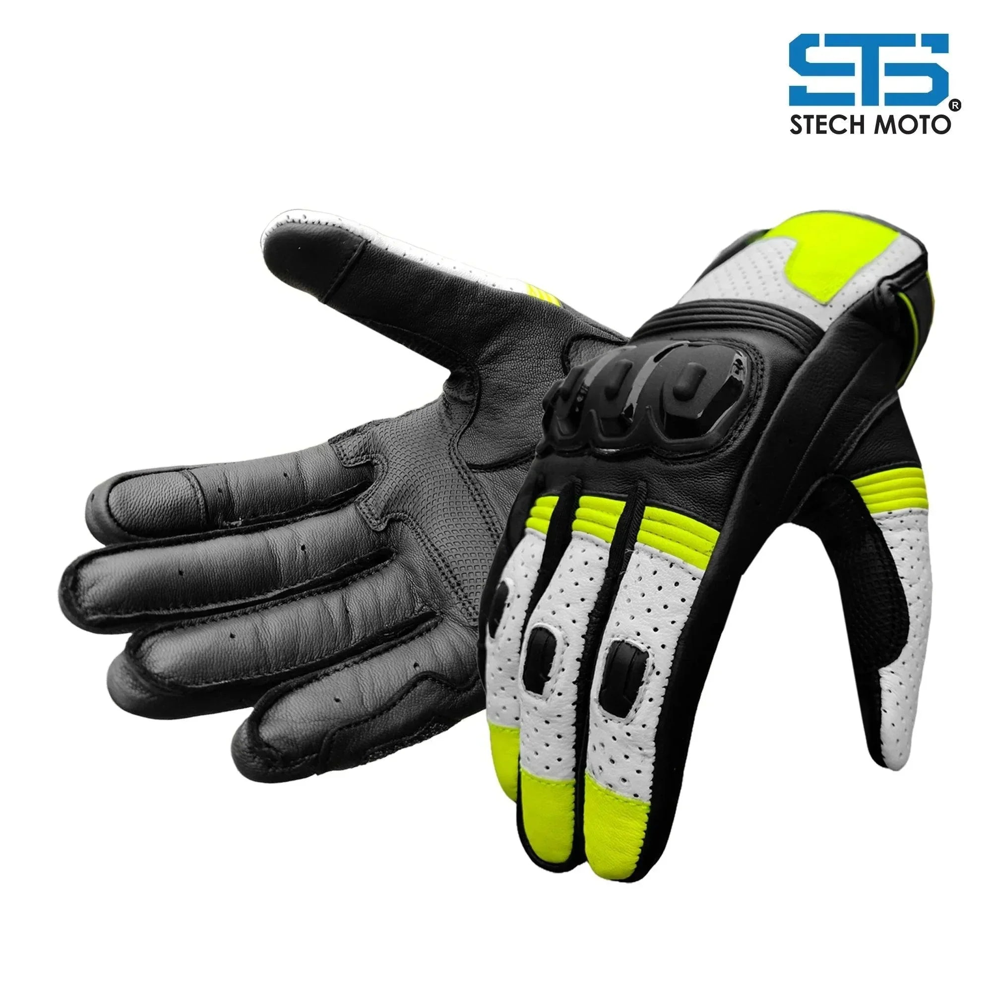 Moto Guanti in Pelle S-tech F 658 Quantum Touring e urban Off-Road