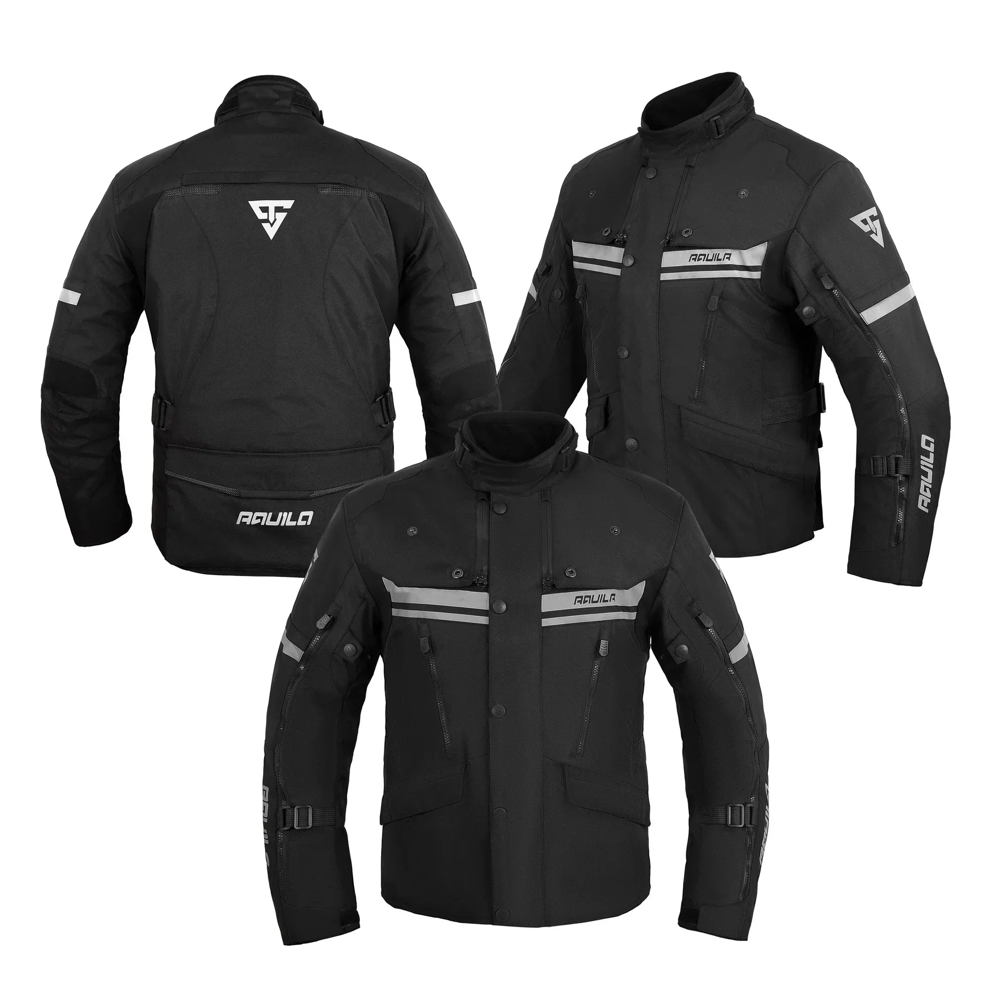 Moto Giacca in tessuto da uomo Aquila A 55 HORIZON H2Out 3 Strati e 4 Stagione ST