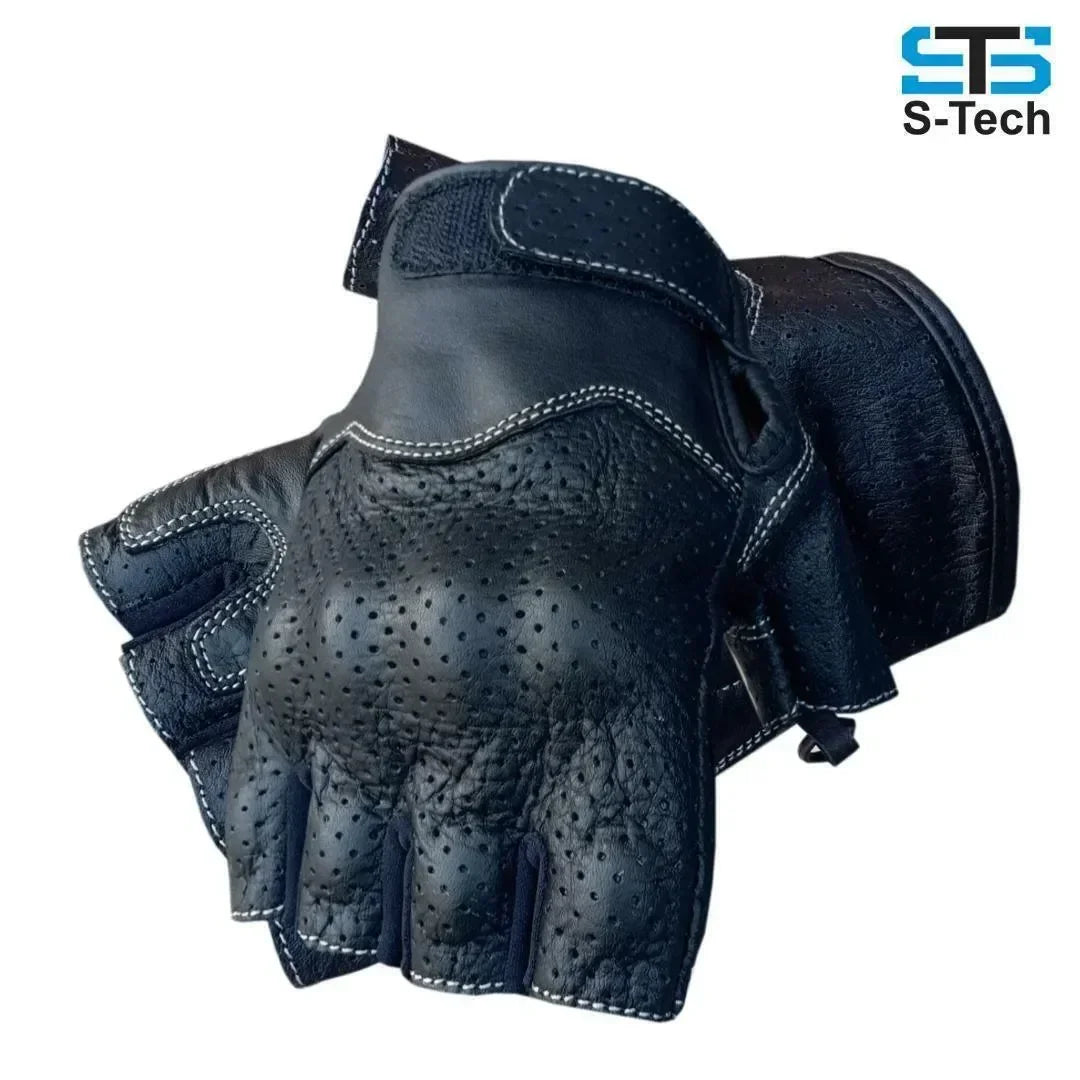 Moto guanti in pelle S-tech ST 005 Vintage custom e Café Race