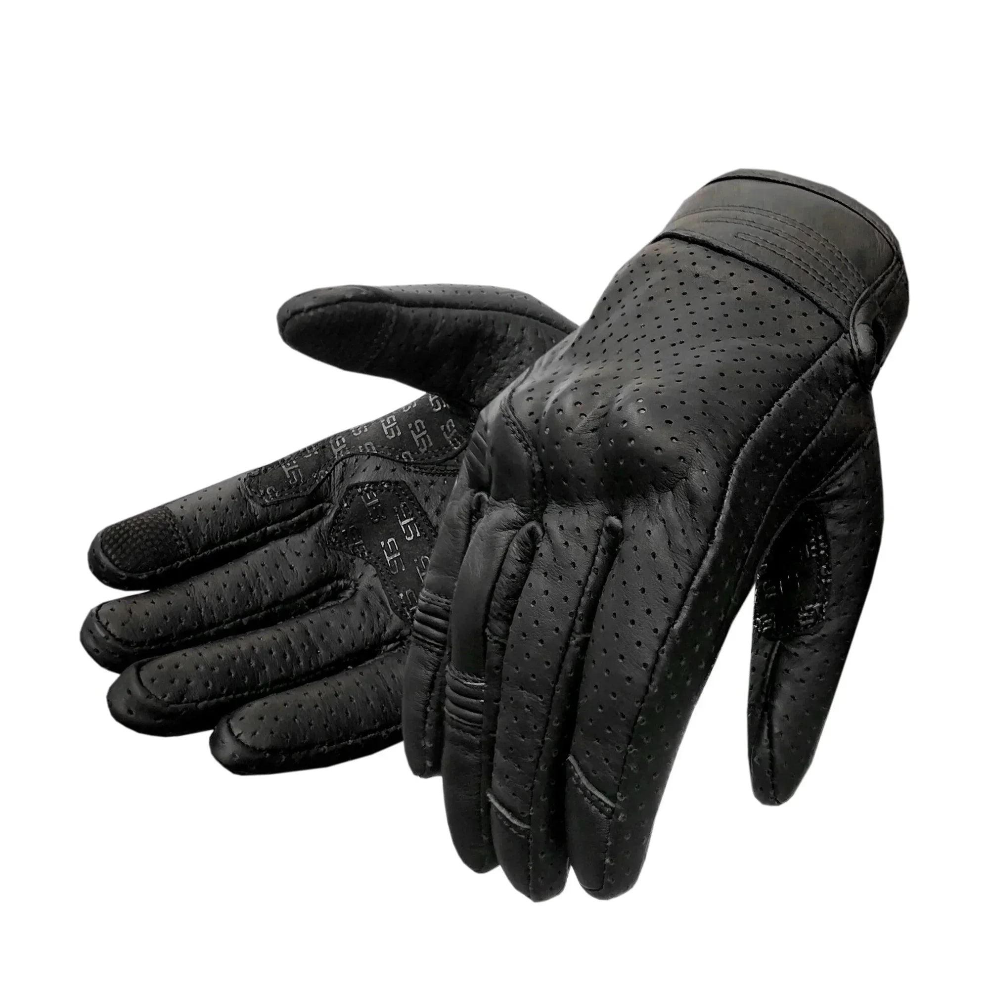 Guanti Moto Pelle estivo S-tech ST 1720 Domino AIR Vintage Custom e Café Race