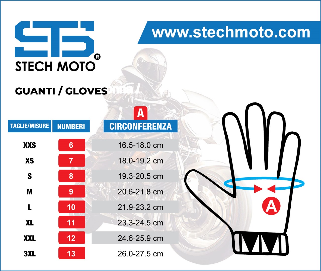 Guanti adulto STECH MOTO · ST 005 Vintage custom