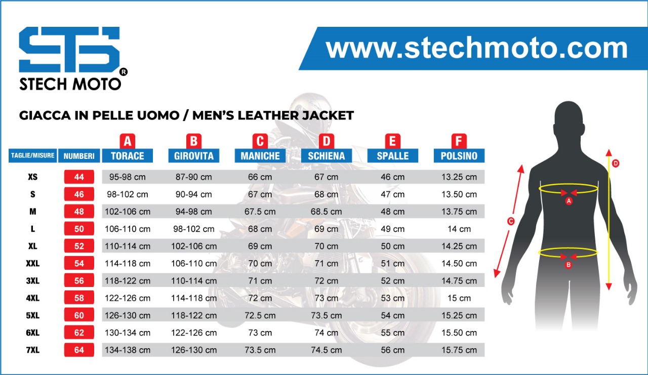 Giacca in pelle uomo STECH MOTO - Fashion Fit · ST 1510 Custom Vintage