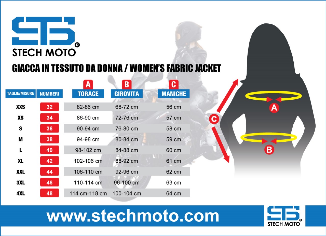 Giacca in tessuto donna STECH MOTO · ST 001 AIR H2Out